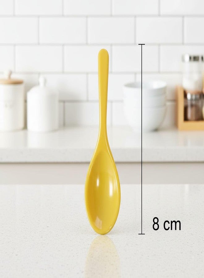 TOP TRICK Premium Multi-Color Mini Plastic Spoons Set | Reusable, Lightweight & Food Safe | Ideal for Kitchen, Masala, Tea, Ice Cream & Dessert - Pack of 10 Size 3 Inches - Image 4